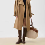 Dennis תיק שק גדול משולב קנבס ודמוי עור