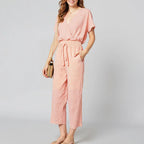 Brenda אוברול ורוד מנומר