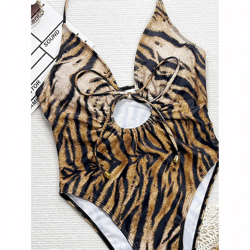 בגד ים שלם מנומר- סופיה